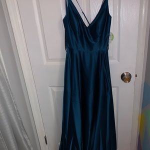 blue prom dress
